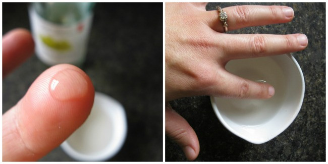 Easy to make fruit fly trap with vinegar and dish soap