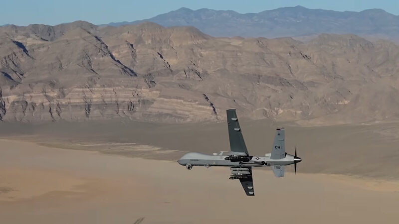 General Atomics MQ-9 Reaper showing its maximum speed capabilities