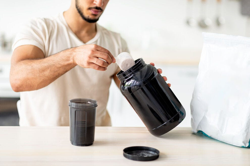 Protein Powder in a Resealable Bag