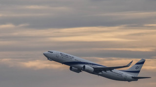 An El Al passenger aircraft takes off, symbolizing El Al's commitment to continuous flight operations.