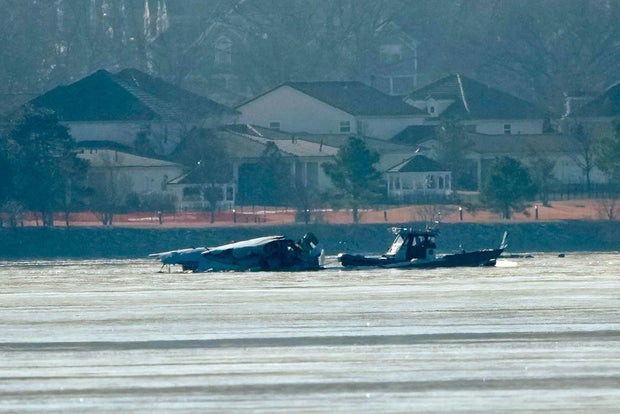 American Airlines Plane And Black Hawk Helicopter Crash Near Reagan National Airport
