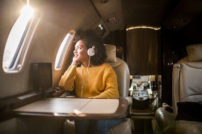 Woman with Headphones