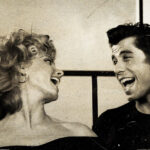 Danny and Sandy flying car scene in Grease
