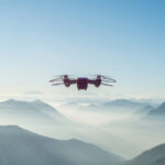 drone-flying-over-city