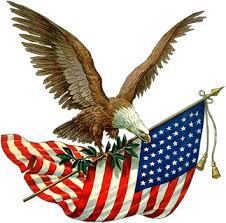 American flag waving in the wind against a clear blue sky