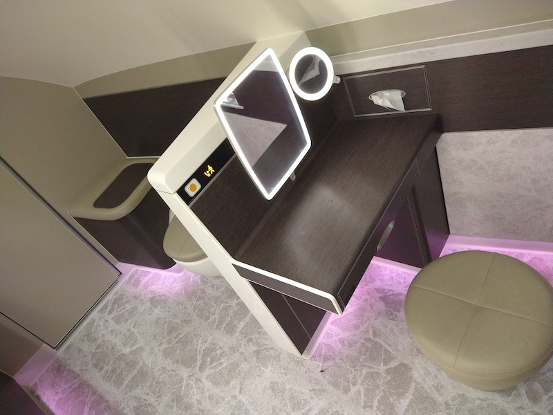 The toilet and even more room are on the other side of that vanity