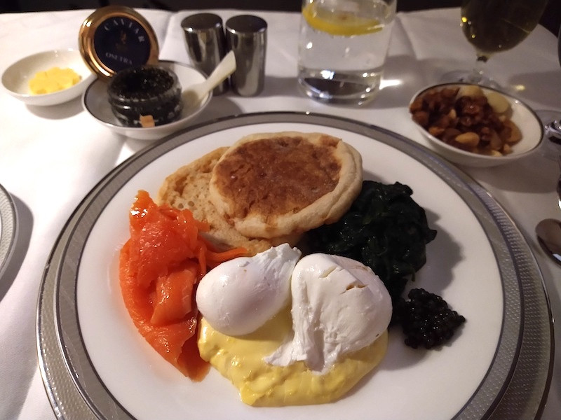 I had ordered the Eggs Benedict because I didn’t understand how they could make that in the sky