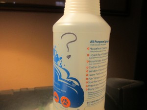 Rubbing alcohol spray bottle