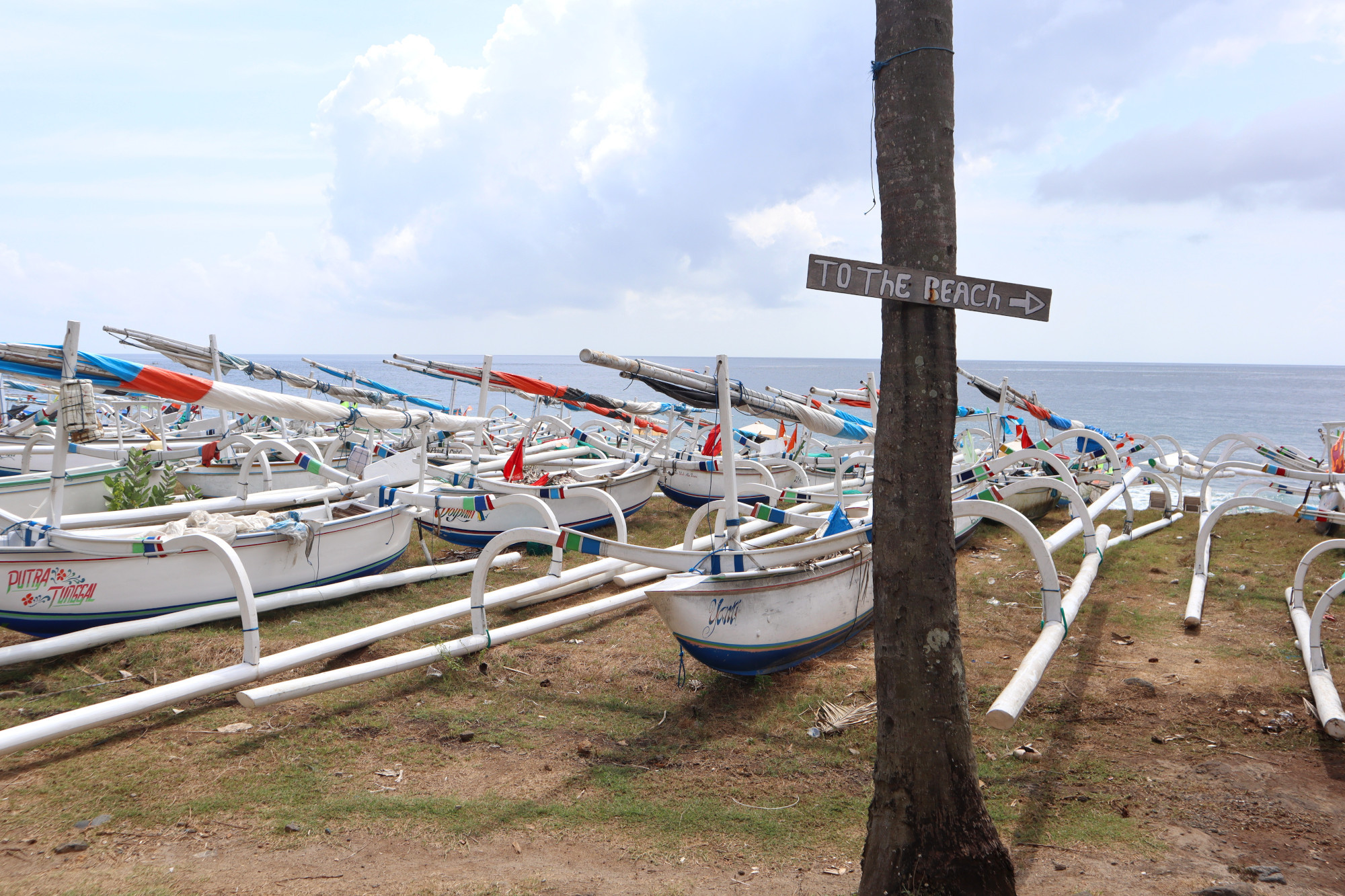 Jukung boats Virgin Beach Bali