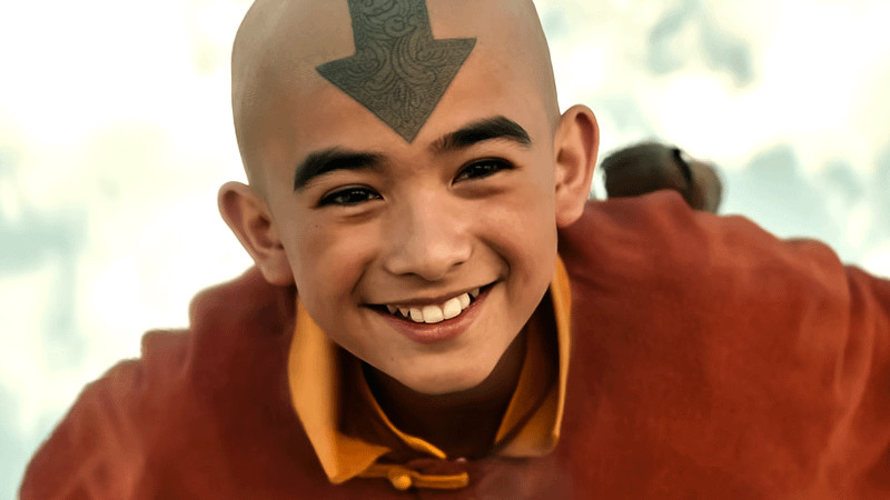 Gordon Cormier as Aang in Avatar: The Last Airbender