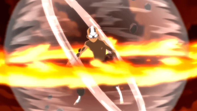 Aang in the Avatar state in Avatar: The Last Airbender