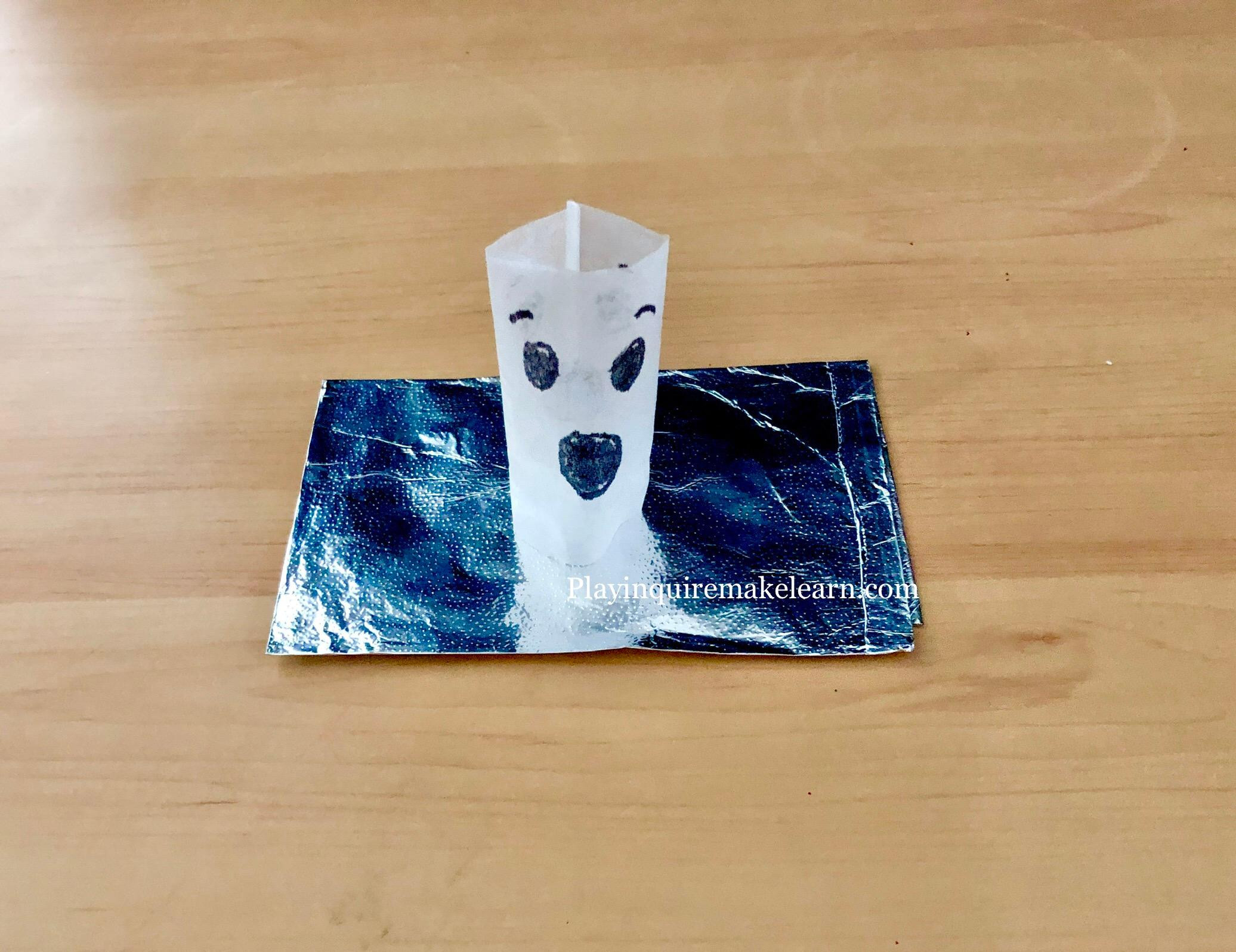flying ghost face