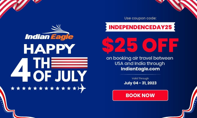 Indian Eagle discount coupon, affordable flights to India, savings on airfare for Indian Eagle users