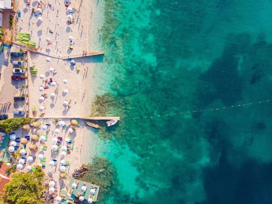 Ksamil Beach Overview