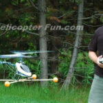 Remote Control Helicopter in Flight