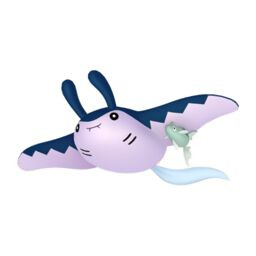 Mantine leaping elegantly above waves
