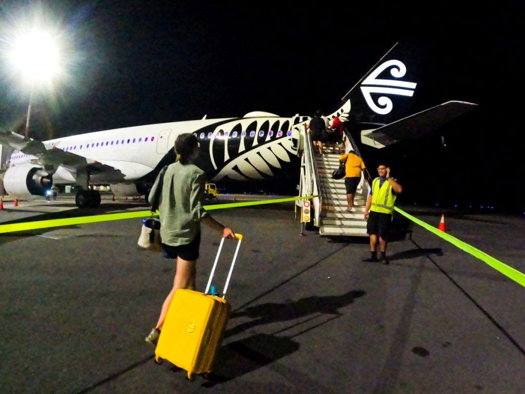 Air New Zealand Plane at Airport