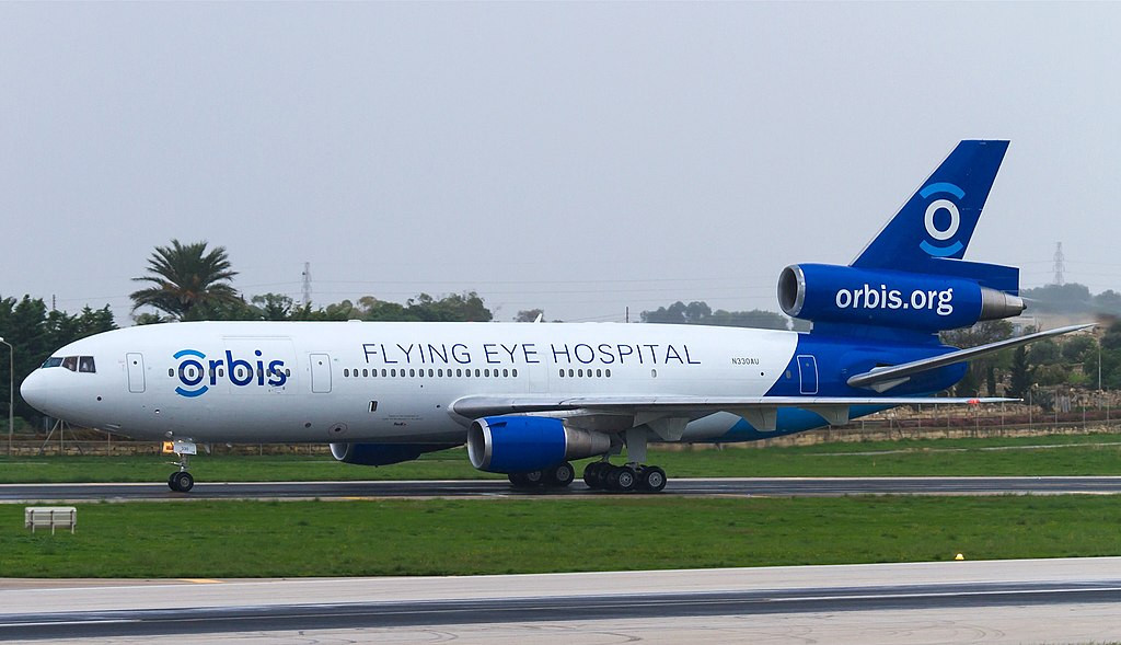 ORBIS Flying Eye Hospital McDonnell Douglas MD-10-30F N330AU LMML Cn 46800 Cropped