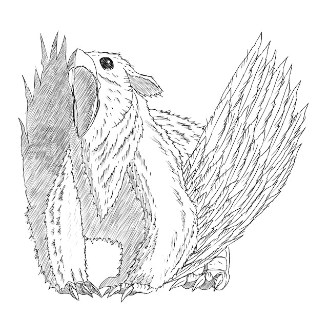 An Owlbear from Dungeons & Dragons, showcasing its owl-like head and bear-like body