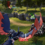 Nitewing in Flight over Palworld Landscape