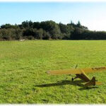 Flying RC airplane on private land