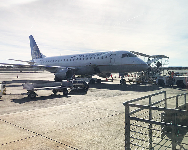Redmond airport terminal near Bend, Oregon, showcasing a modern facility