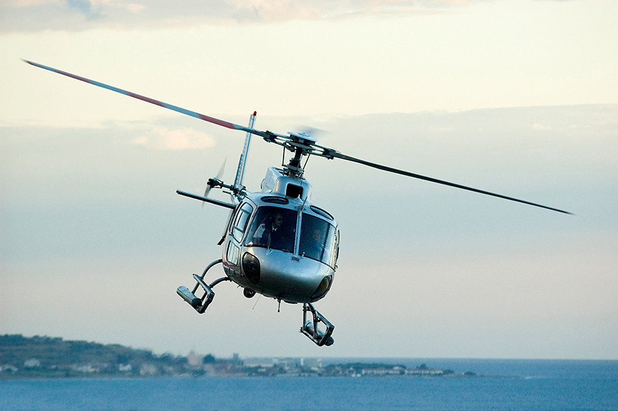 Illustration of retreating blade stall on a helicopter rotor