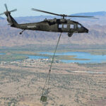 Sikorsky demonstrates to the U.S. Army for the first time how an optionally piloted Black Hawk helicopter flying in autonomous mode could resupply forward forces. These uninhabited Black Hawk flights occurred in October at Yuma Proving Ground in Arizona. Photo courtesy Sikorsky, a Lockheed Martin company.