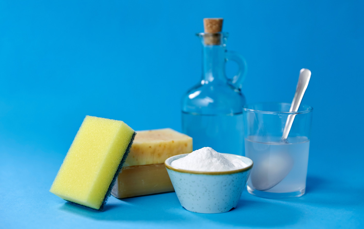 Soap, water, sugar and vinegar