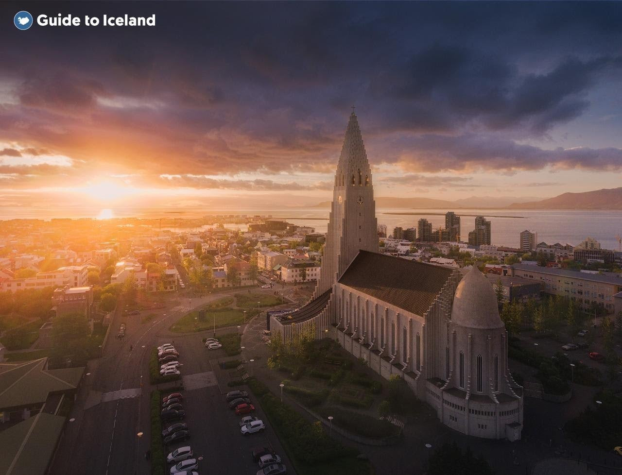 Hallgrimskirkja church in Reykjavik