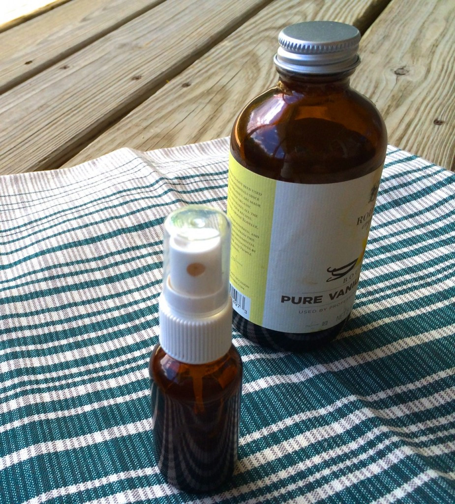 chicken scratching in the dirt, vanilla extract protects from flies