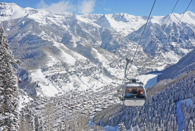 Telluride Main Street During Winter