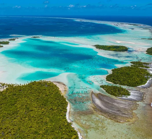 Aerial view of Rangiroa