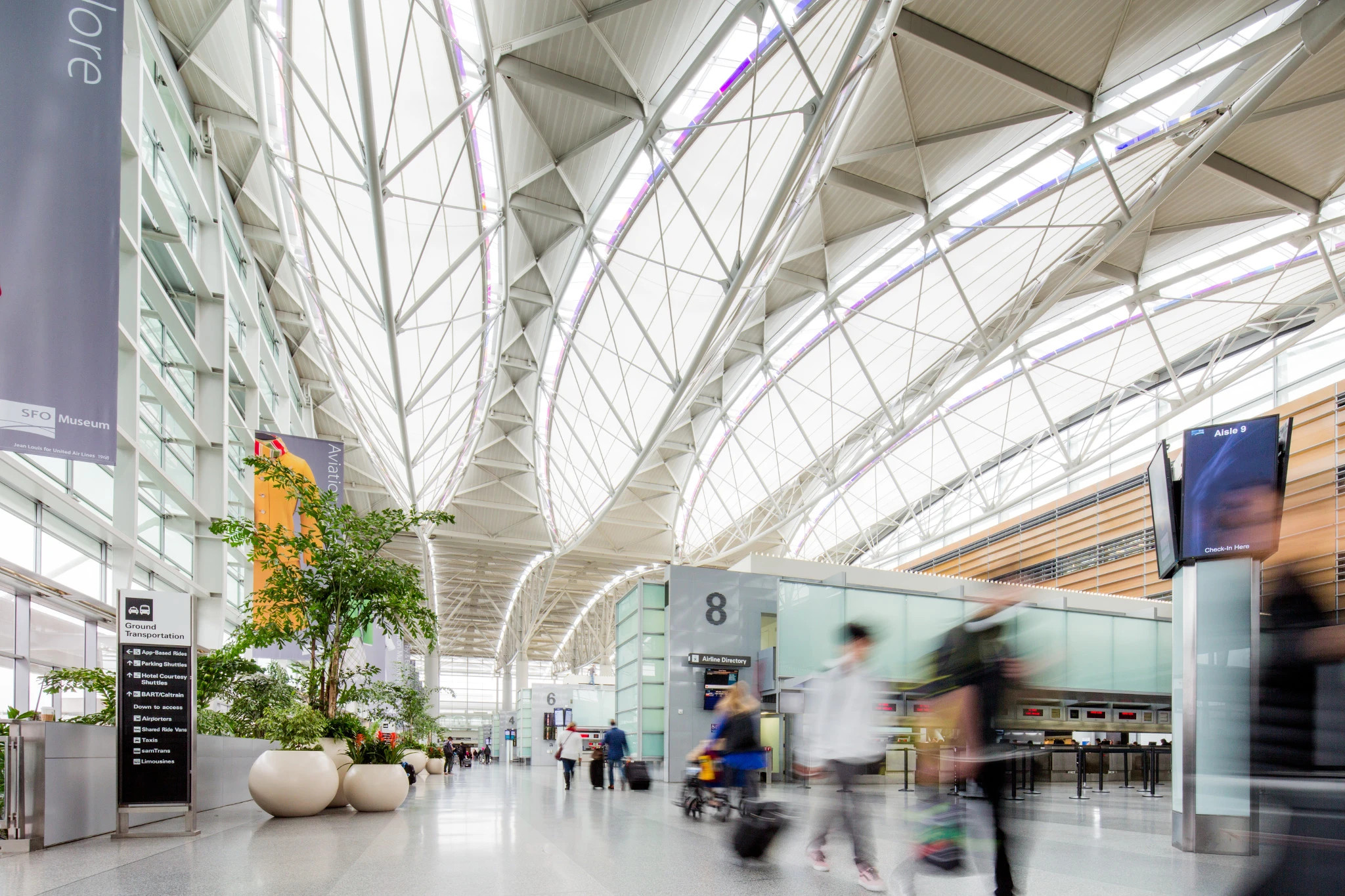 Inside of San Francisco International Airport
