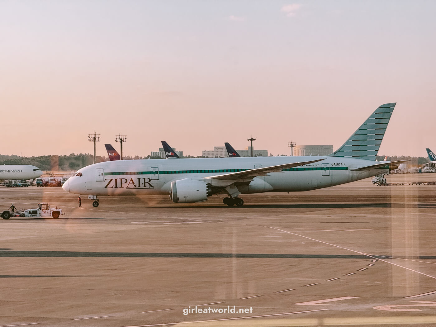 ZIPAIR Plane at Narita Airport