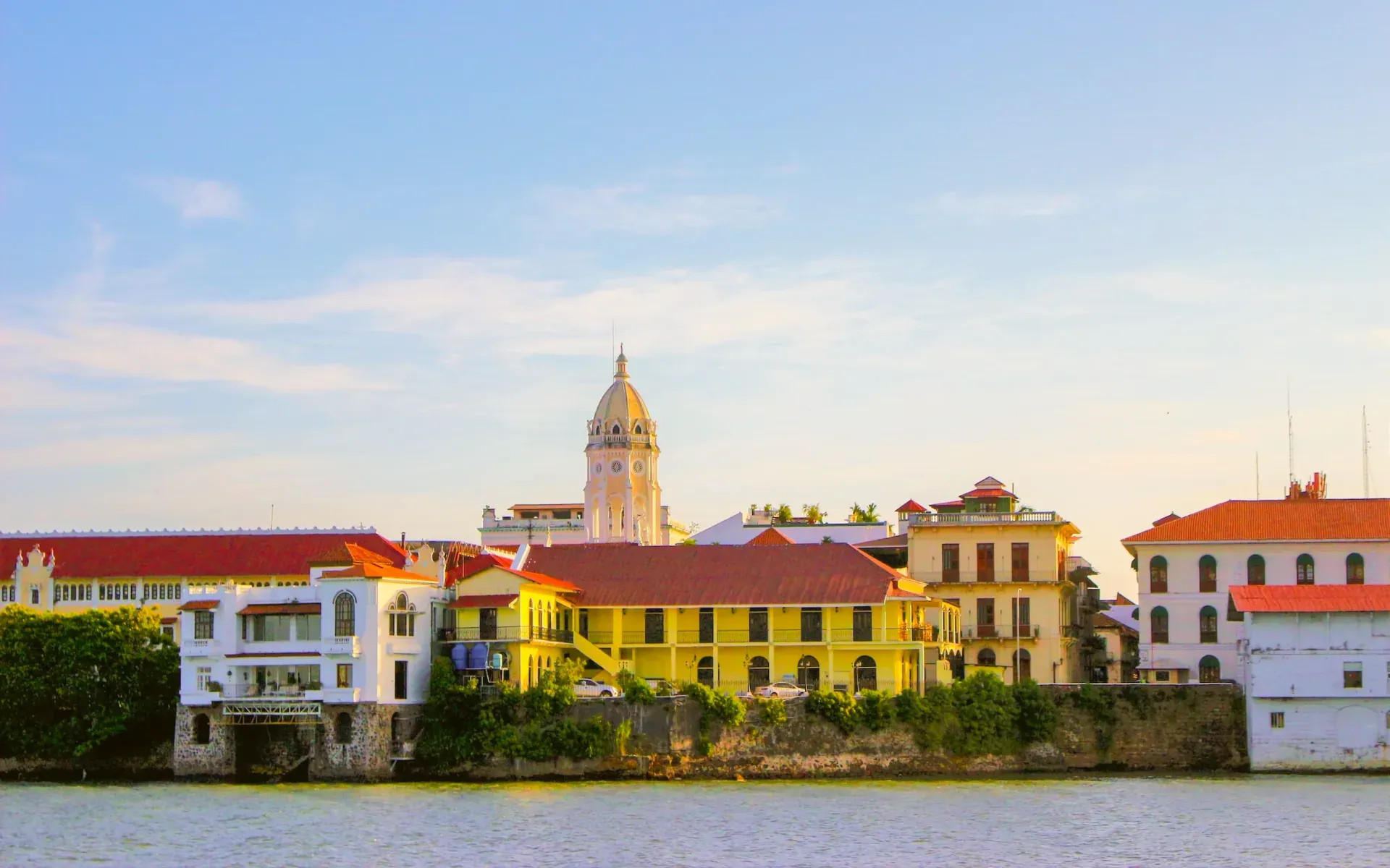 Panama City's Modern Skyline and Historic District