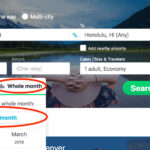 Skyscanner Cheapest Month Search